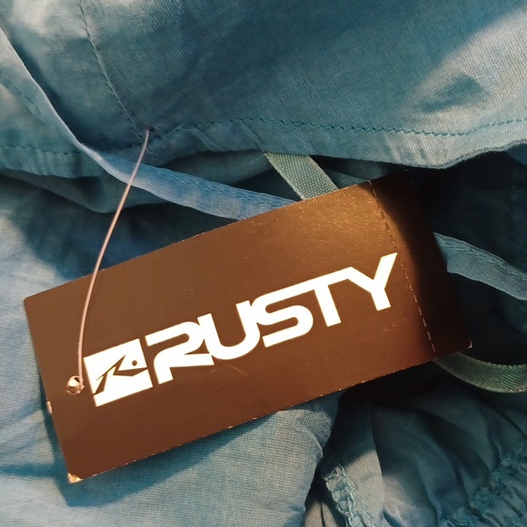 NEW! Rusty brand embroidered top in blue (5354) - Picture 7 of 8